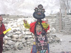 Cultural dance during Tiji Festival