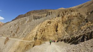 Trekking in Nepal during Upper Mustang Trek