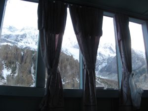 View of Mountains from a Tea House in Nepal