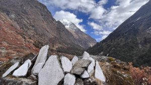 Mountain View on the way to Tsho Rolpa Lake Trek